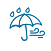 ikona zadaszenia tarasowe ochrona przed deszczem i wiatrem