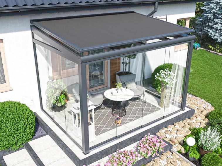markiza dachowa do zadaszenia i ogrodu