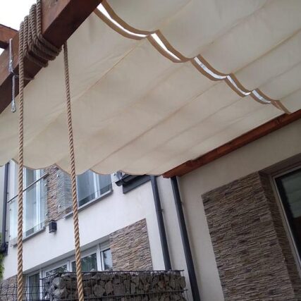 roleta rzymska ogrod